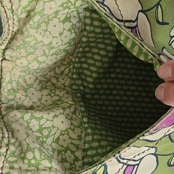 Fossil Green Floral Print Bag - Picture 4 of 11